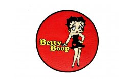 Patch Betty Boop Rot Flicken Aufnäher Aubügeln Bügelbild betty1