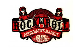 Patch Rock N Roll Alternative Market Big Weekender Flicken Aufnäher Aufbügeln Bügelbild roll2