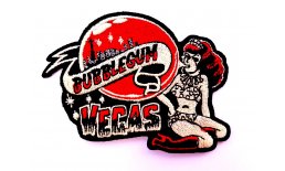 Patch Bubblegum Vegas Rethot Pin Up Animalprint Flicken Aufnäher Aufbügeln Bügelbild bubble2